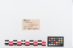 Etikett zu Bronzegürtelhaken (NHMW-PRAE-024348)